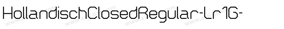 HollandischClosedRegular-Lr1G字体转换