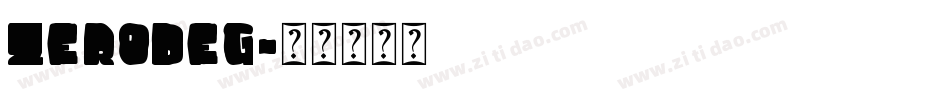 ZERODEG字体转换