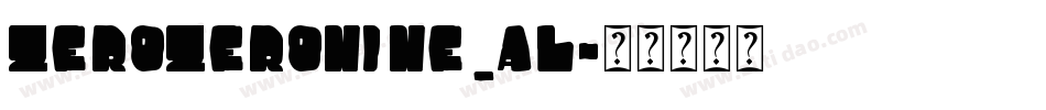 ZEROZERONINE_AL字体转换
