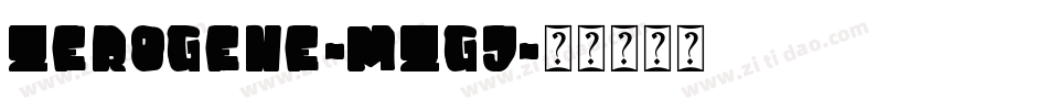 Zerogene-mZgj字体转换