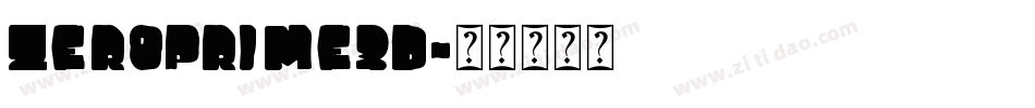 zeroprime3d字体转换