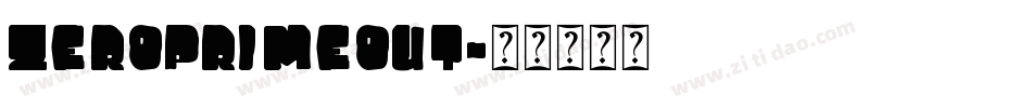 zeroprimeout字体转换