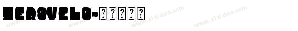zerovelo字体转换