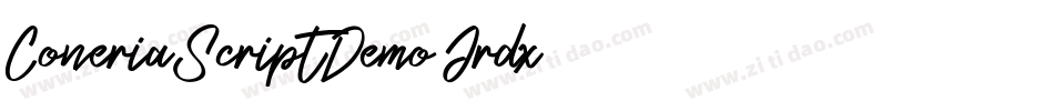 ConeriaScriptDemo-Jrdx字体转换