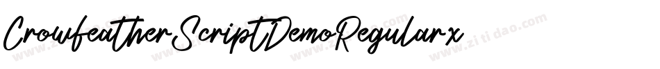 CrowfeatherScriptDemoRegular-xMdq字体转换