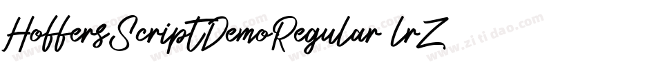 HoffersScriptDemoRegular-9lrZ字体转换 HoffersScriptDemoRegular-9lrZ字体转换