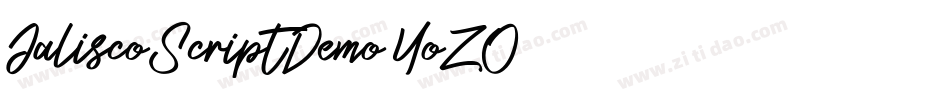 JaliscoScriptDemo-YoZO字体转换 JaliscoScriptDemo-YoZO字体转换