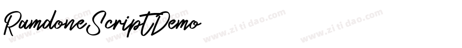 RamdoneScriptDemo字体转换