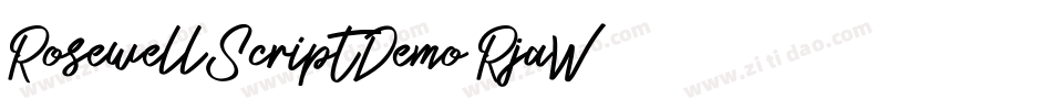 RosewellScriptDemo-RjaW字体转换