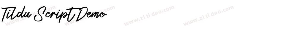 Tilda-Script-Demo字体转换
