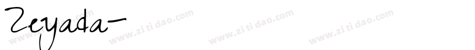 Zeyada字体转换