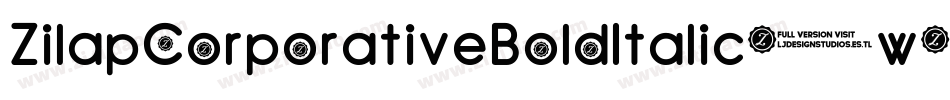 ZilapCorporativeBoldItalic-w5q9字体转换
