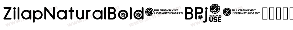 ZilapNaturalBold-BPj8字体转换