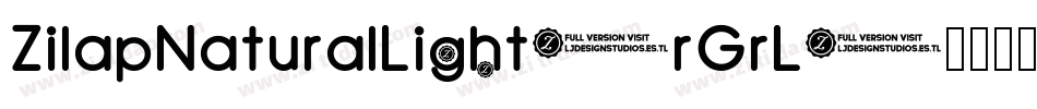 ZilapNaturalLight-rGrL字体转换