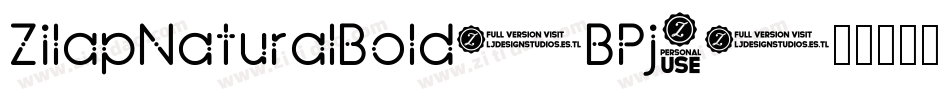 ZilapNaturalBold-BPj8字体转换