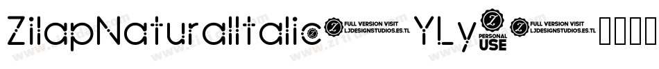 ZilapNaturalItalic-YLy4字体转换
