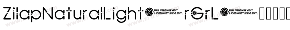 ZilapNaturalLight-rGrL字体转换