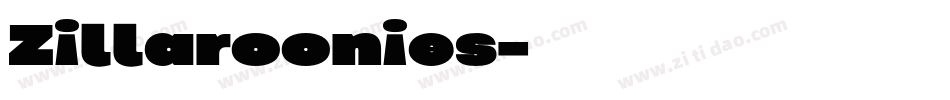 Zillaroonies字体转换