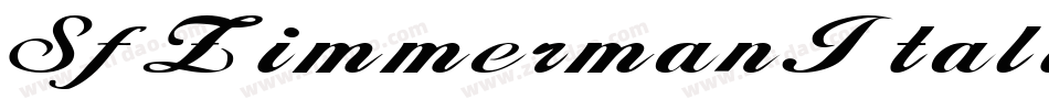 SfZimmermanItalic-BjpG字体转换