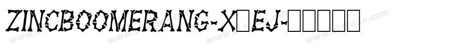 ZincBoomerang-x3Ej字体转换