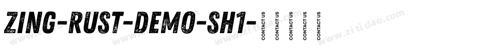Zing-Rust-Demo-Sh1字体转换