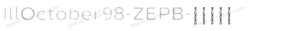 IllOctober98-ZEPB字体转换