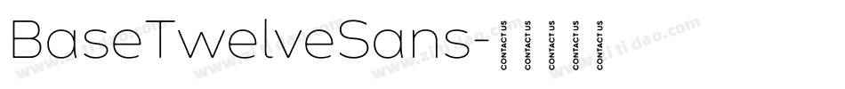 BaseTwelveSans字体转换