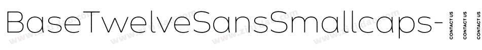 BaseTwelveSansSmallcaps字体转换