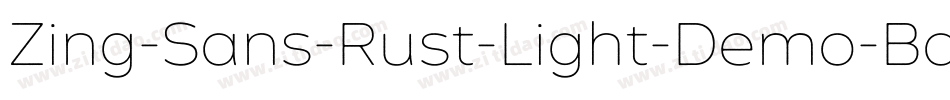 Zing-Sans-Rust-Light-Demo-Base字体转换