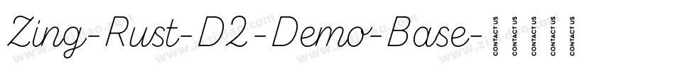 Zing-Rust-D2-Demo-Base字体转换
