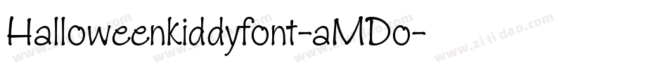 Halloweenkiddyfont-aMDo字体转换