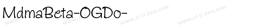 MdmaBeta-OGDo字体转换