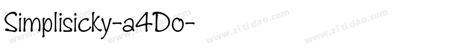 Simplisicky-a4Do字体转换