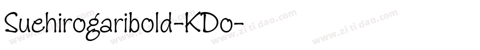 Suehirogaribold-KDo字体转换