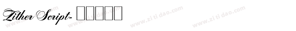 ZitherScript字体转换