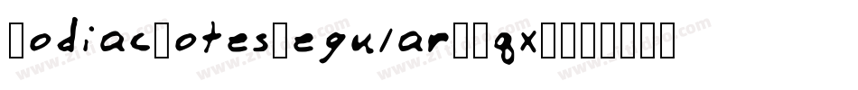 ZodiacNotesRegular-KqxW字体转换
