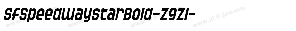 SfSpeedwaystarBold-z9zl字体转换