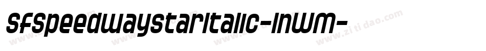 SfSpeedwaystarItalic-1nWM字体转换 SfSpeedwaystarItalic-1nWM字体转换