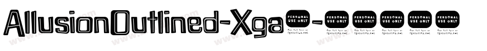 AllusionOutlined-Xga2字体转换