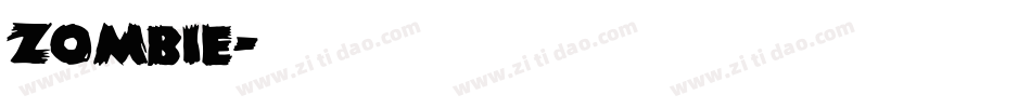 ZOMBIE字体转换