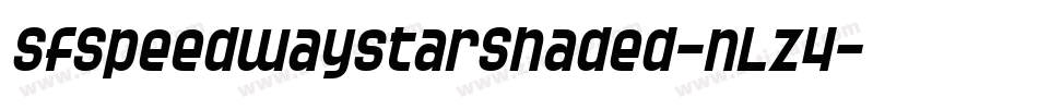 SfSpeedwaystarShaded-nLz4字体转换 SfSpeedwaystarShaded-nLz4字体转换