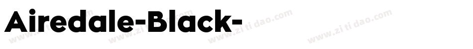 Airedale-Black字体转换