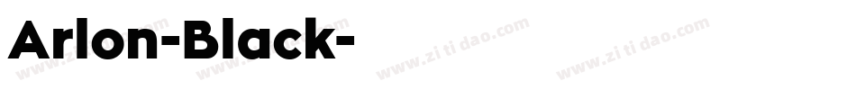 Arlon-Black字体转换