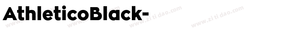 AthleticoBlack字体转换