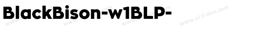 BlackBison-w1BLP字体转换