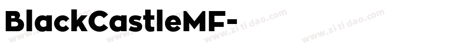 BlackCastleMF字体转换