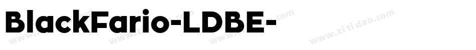 BlackFario-LDBE字体转换