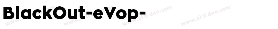 BlackOut-eVop字体转换