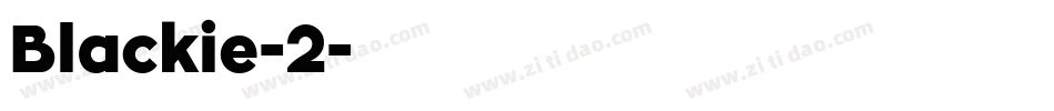 Blackie-2字体转换