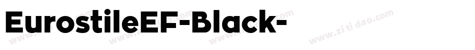 EurostileEF-Black字体转换